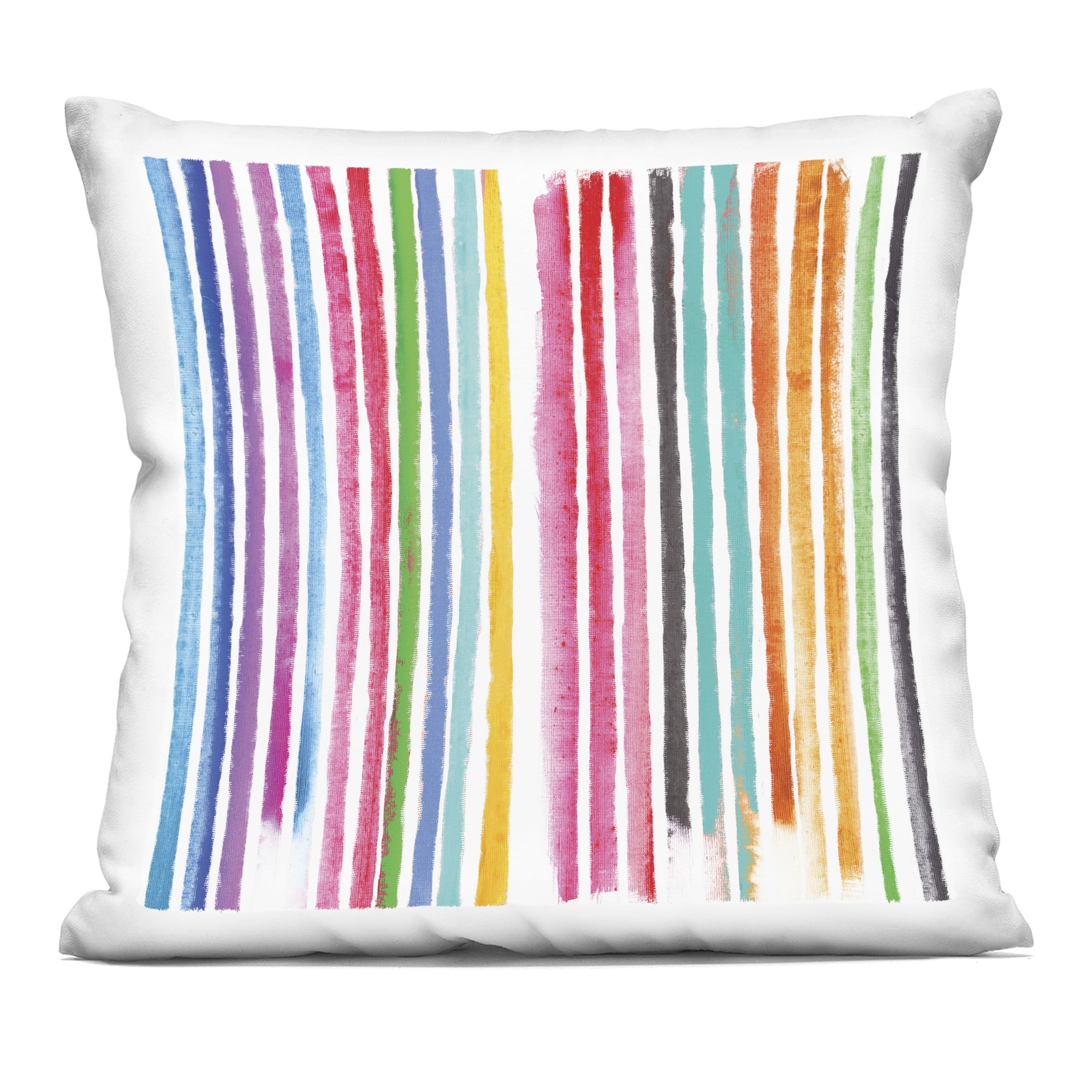 Stupell Industries Colorful Vertical Stripes Decorative Printed Throw Pillow, design by Amber Sterling, 18 x 7 x 18