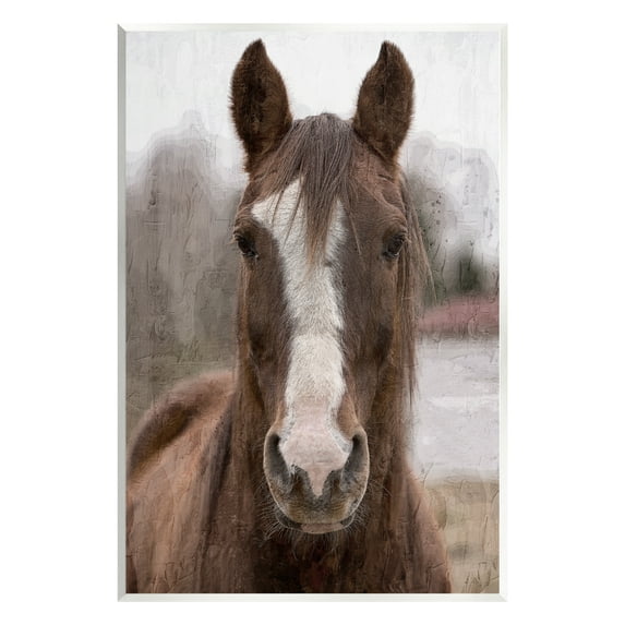 Stupell Industries Colt Horse Portrait Animals & Insects Painting Unframed Art Print Wall Art, 10 x 15