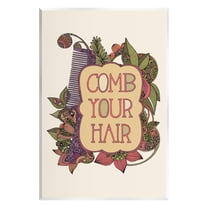 Stupell Industries Comb Your Hair Detailed Botanical Fractal Shapes Graphic Art Unframed Art Print Wall Art, Design by Valentina Harper