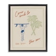 thumbnail image 1 of Stupell Industries Contemporary Come Back To The Sea Black Floating Frame Canvas Art, 17 x 21, by The Prints Vibe, 1 of 8