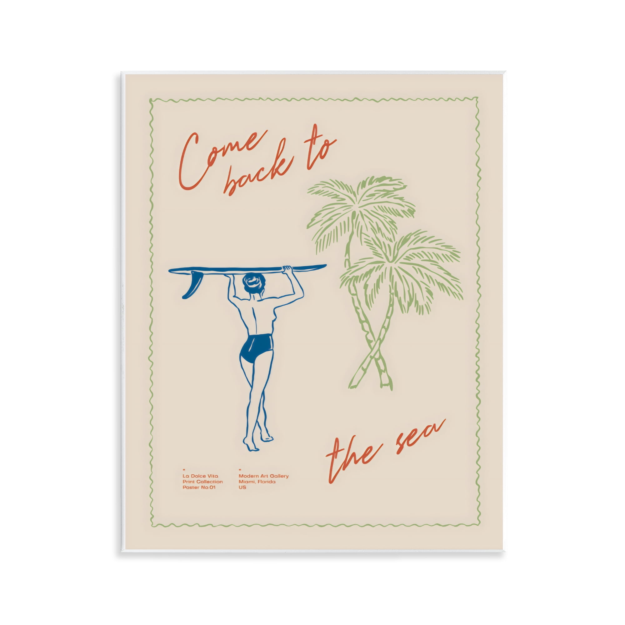 Stupell Industries Come Back To The Sea Wall Plaque Art, design by The Prints Vibe