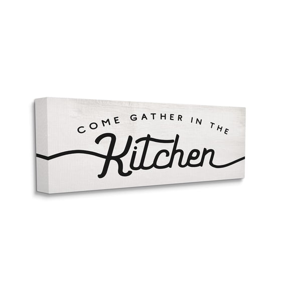 Stupell Industries Come Gather In The Kitchen Sign Family Charm, 20 x 48, Designed by Daphne Polselli