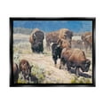 thumbnail image 1 of Stupell Industries Commander In Chief Bison Herd Animals & Insects Painting Black Floater Framed Art Print Wall Art, 1 of 6