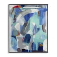thumbnail image 1 of Stupell Industries Modern Complex Blue Layers Black Framed Giclee Art, 11 x 14, by Jill Martin, 1 of 8