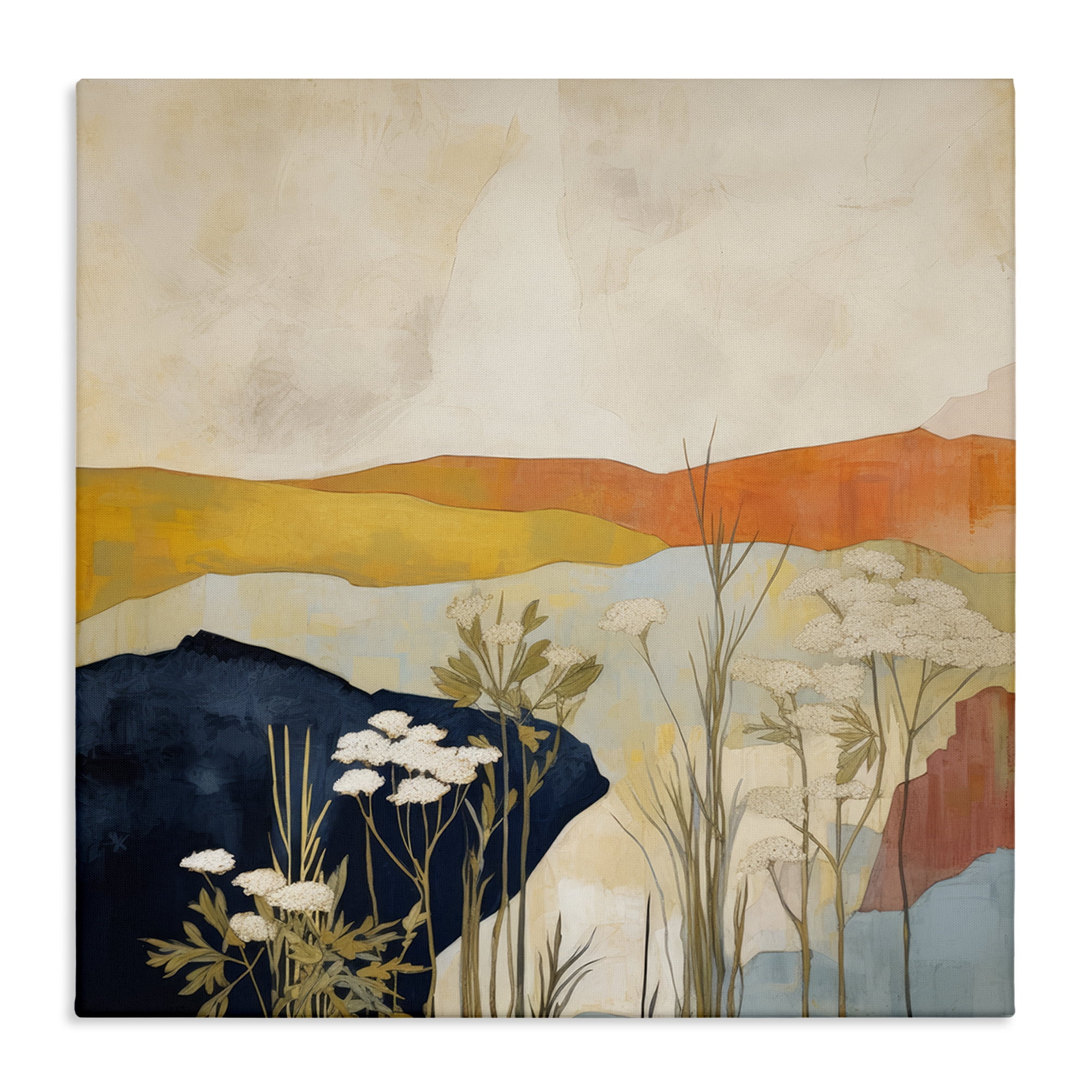 Stupell Industries Complex Desert Layers Landscape & Nature Painting Wrapped Canvas Art Print Wall Art, 24 x 24
