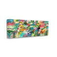 thumbnail image 1 of Stupell Industries Complex Playful Tone Abstraction Bright Green Pink Blue, 17 x 40, Designed by Lisa Ridgers, 1 of 6