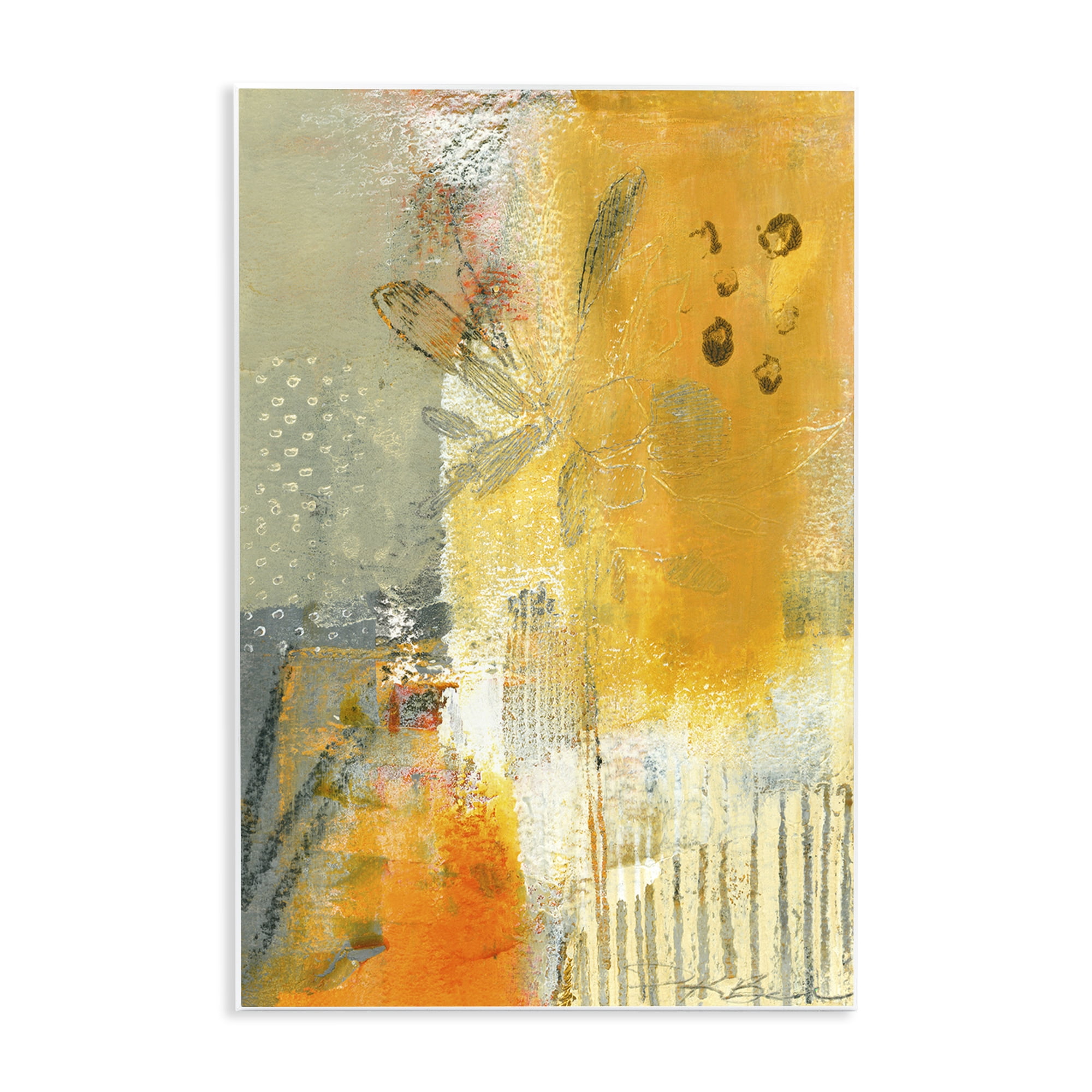 Stupell Industries Complex Rustic Abstraction Abstract Painting Unframed Art Print Wall Art, 13 x 19
