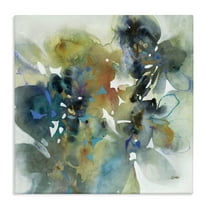 Stupell Industries Complex Splatter Distortion Abstract Painting Wrapped Canvas Art Print Wall Art, 17 x 17