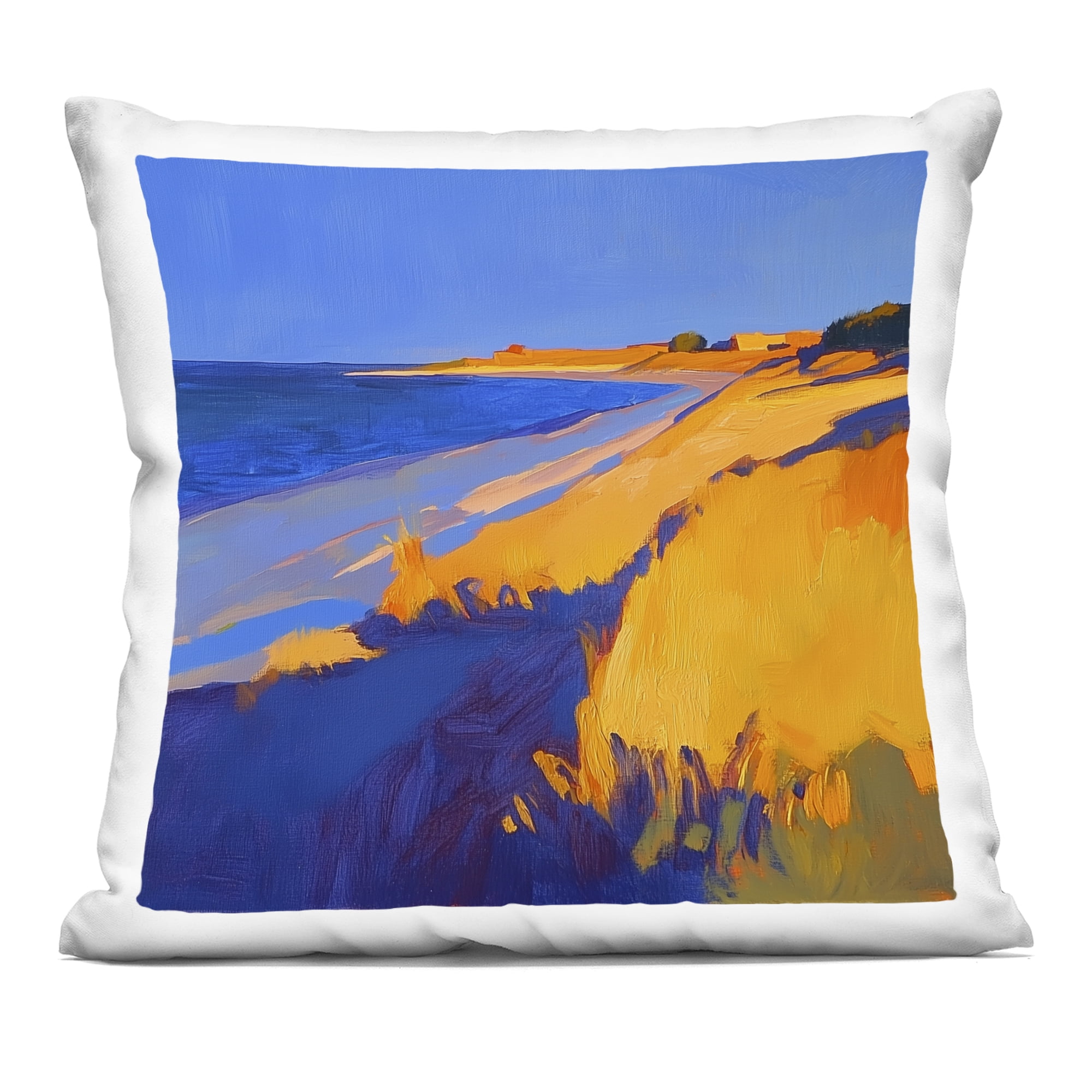 Stupell Industries Complimentary Coast Seascape Decorative Printed Throw Pillow, design by Walker Noble