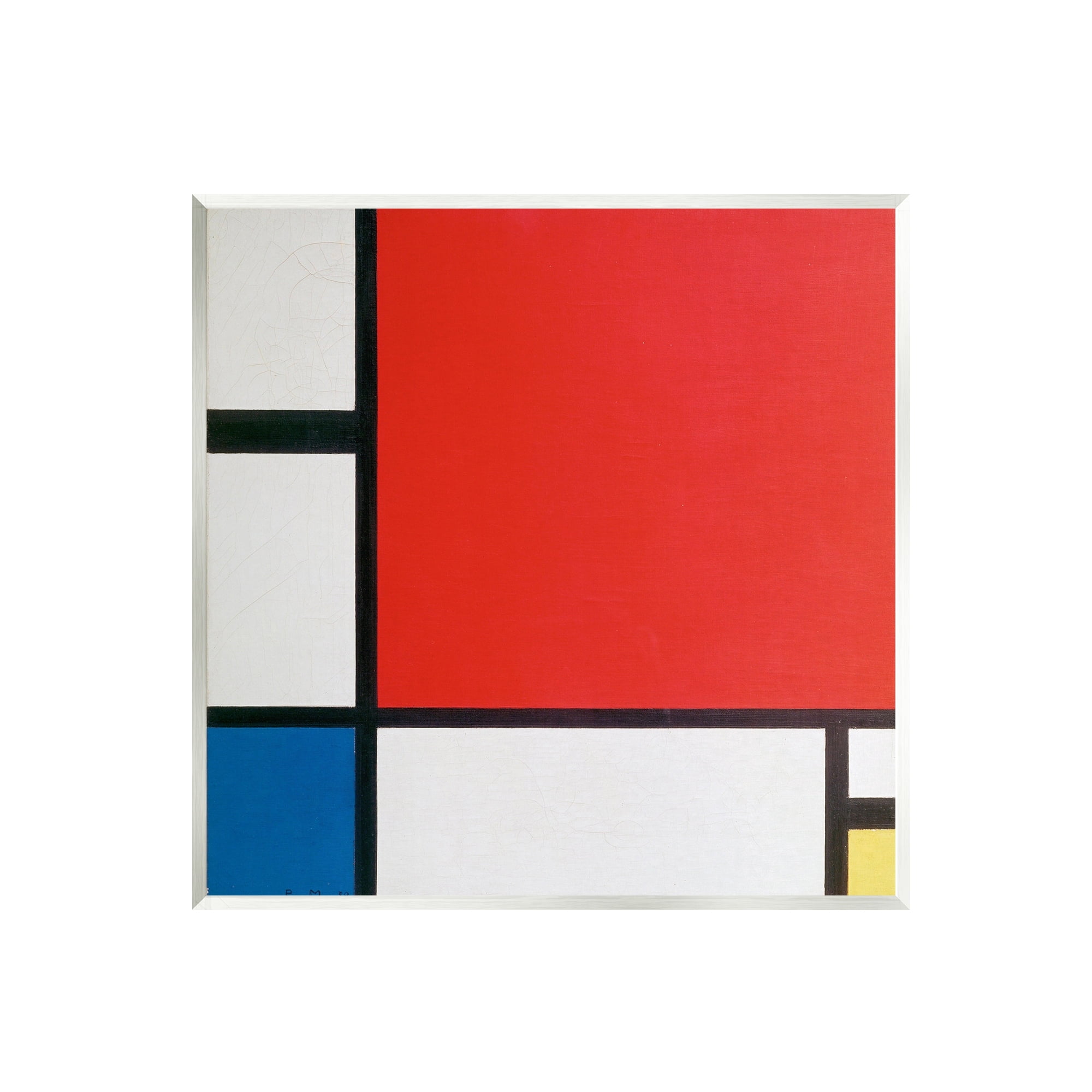 Stupell Industries Composition II in Red Blue Yellow Piet Mondrian Classic Abstract Painting Painting Unframed Art Print Wall Art, Design by one1000paintings