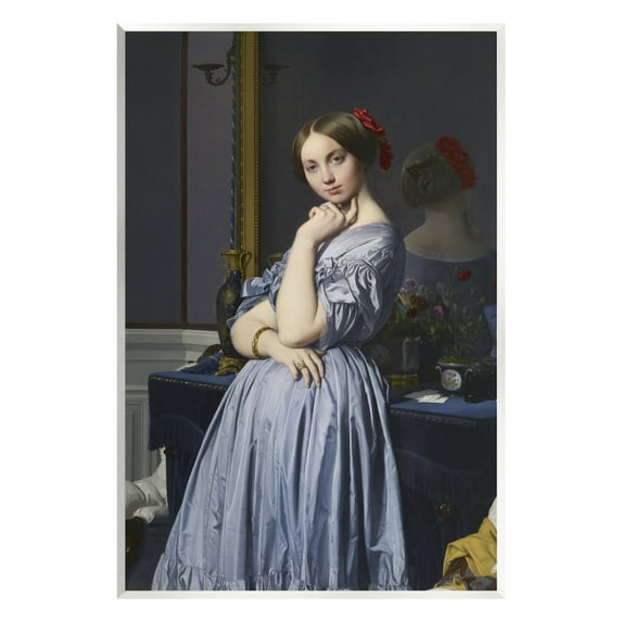 Stupell Industries Comtesse d Haussonville Jean Auguste Dominique Ingres Countess Painting Painting Unframed Art Print Wall Art, Design by one1000paintings