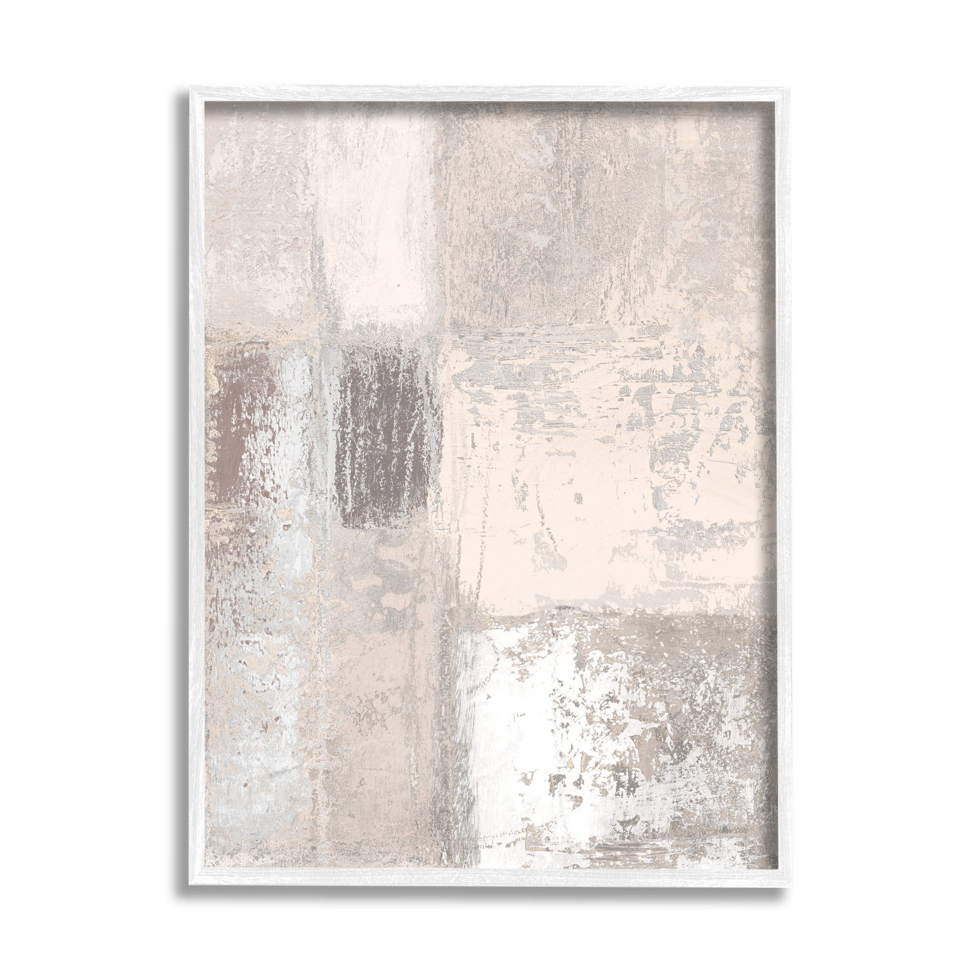 Stupell Industries Conceptual Geometric Tiles Neutral Brown Tones, 24 x 30, Designed by Michael Marcon