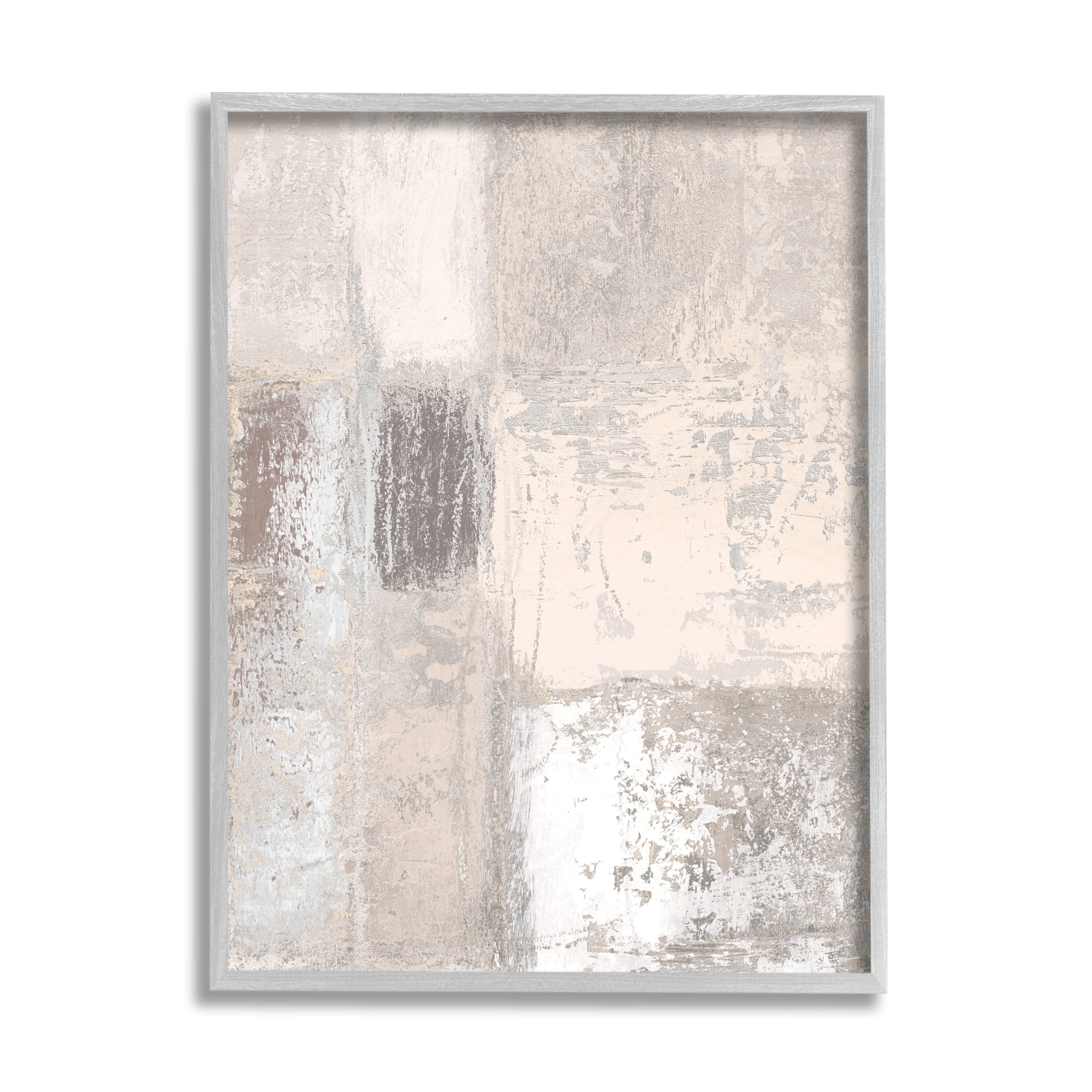 Stupell Industries Conceptual Geometric Tiles Neutral Brown Tones, 24 x 30, Designed by Michael Marcon