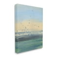 thumbnail image 1 of Stupell Industries Conceptual Yellow Ocean Sunset Blue Paint Splatter, 36 x 48, Designed by Bronwyn Baker, 1 of 5