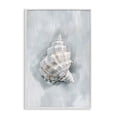 thumbnail image 1 of Stupell Industries Conch Seashell Mirage Animals Painting White Framed Art Print Wall Art, 16 x 24, 1 of 7