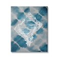thumbnail image 1 of Stupell Industries Conch Shell Vintage Nautical Blue Tie Dye Pattern, 24 x 30,Design by Ziwei Li, 1 of 5