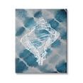 thumbnail image 1 of Stupell Industries Conch Shell Vintage Nautical Blue Tie Dye Pattern, 30 x 40,Design by Ziwei Li, 1 of 5