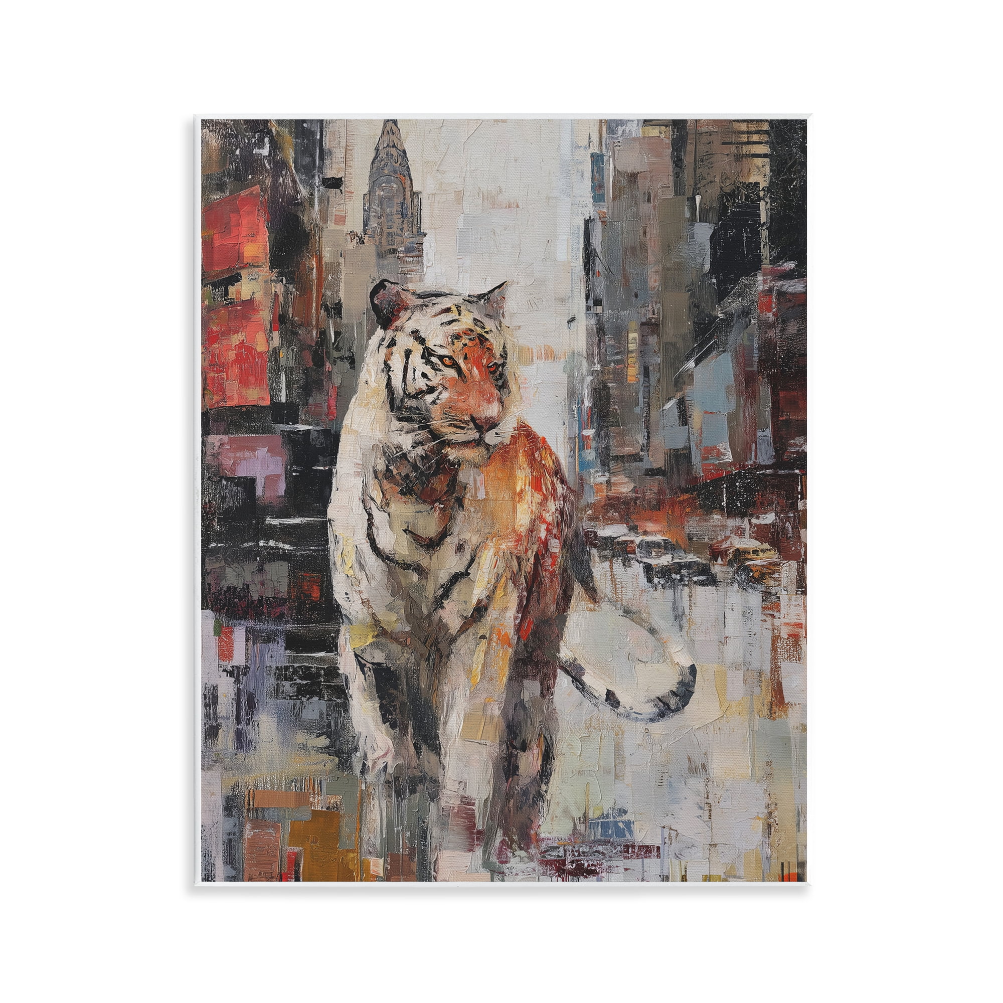 Stupell Industries Concrete Predator Roaming City Wall Plaque Art, design by Svetlana Aleynikova
