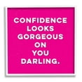 thumbnail image 1 of Stupell Industries Confidence Gorgeous On You Phrase Graphic Art White Framed Art Print Wall Art, Design by K. Kaufman, 1 of 7