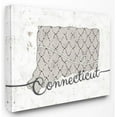 thumbnail image 1 of Stupell Industries Connecticut Patterned Grey US State Design Canvas Wall Art by Ziwei Li, 1 of 5