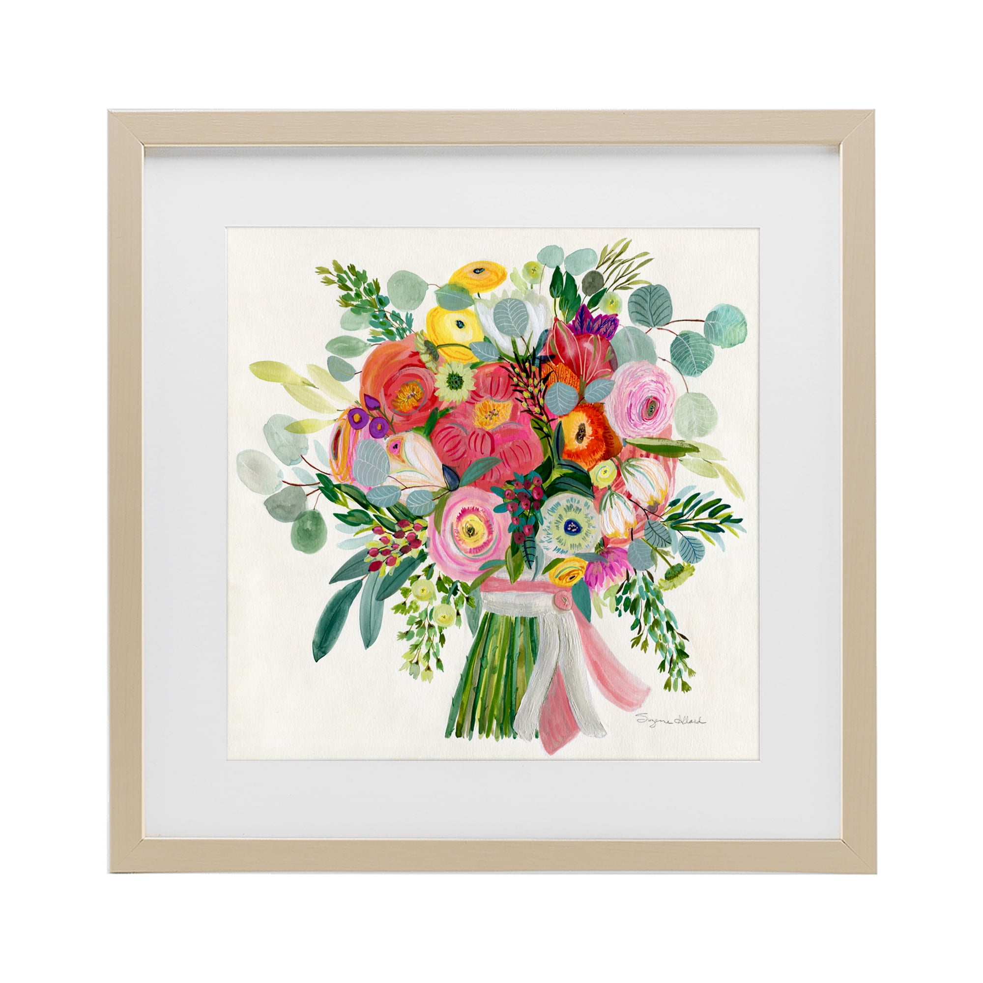 Stupell Industries Constant Friend Bouquet Birch Framed Print Under Glass, design by Suzanne Allard