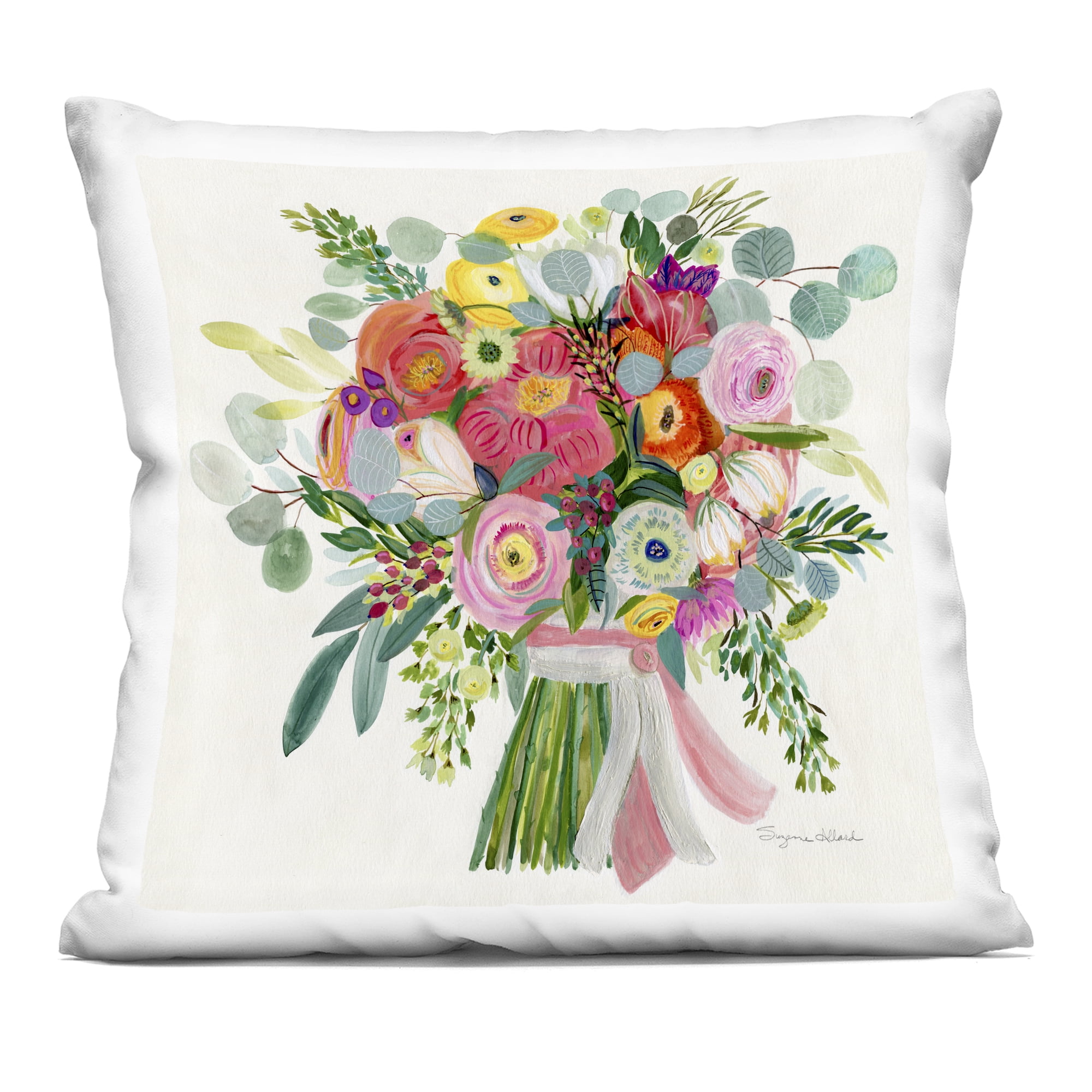 Stupell Industries Constant Friend Bouquet Decorative Printed Throw Pillow, design by Suzanne Allard