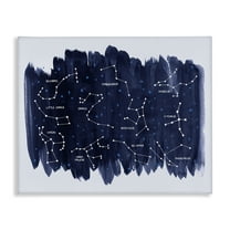 Stupell Industries Constellations on Blue Animals & Insects Painting Gallery Wrapped Canvas Art Print Wall Art, 20 x 16