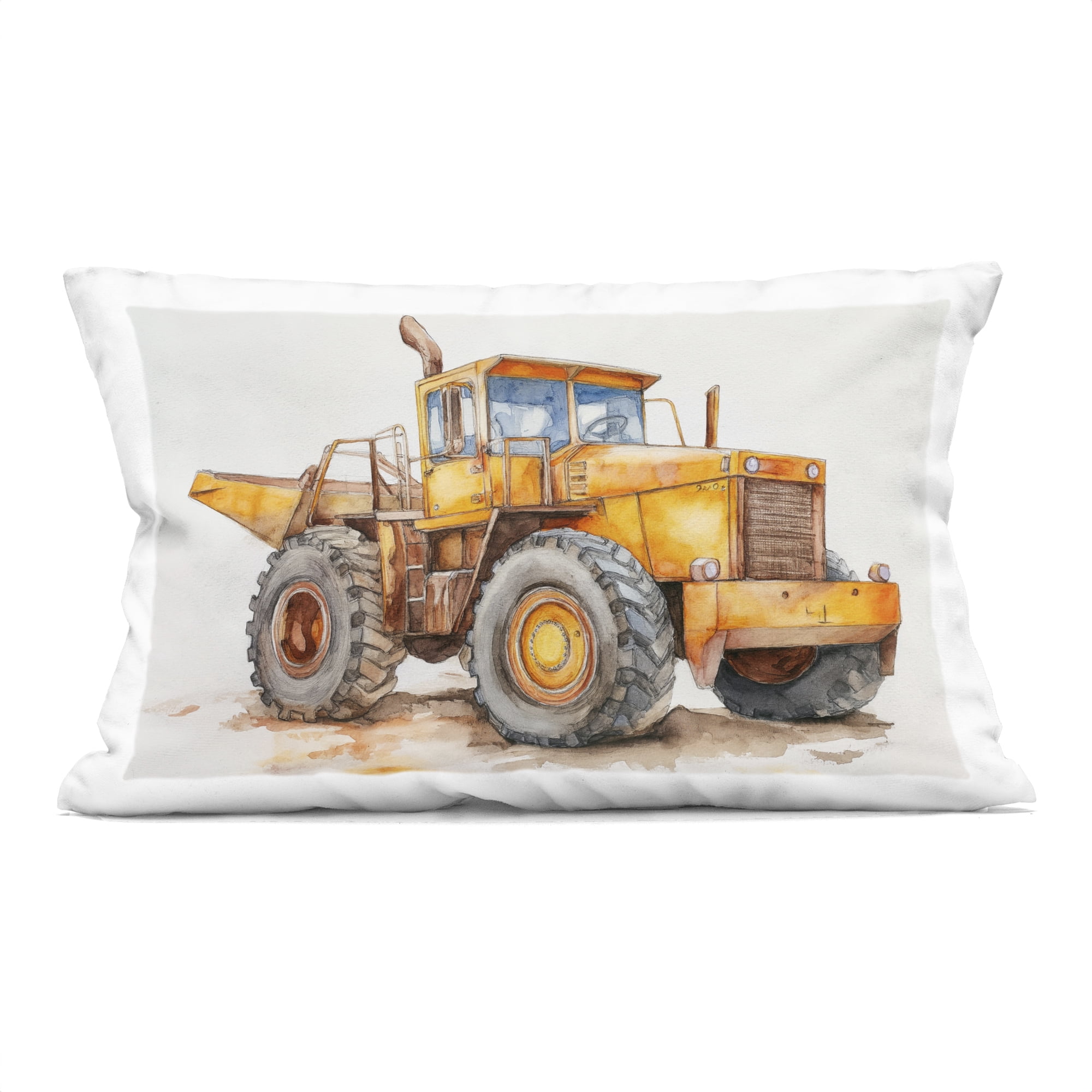 Stupell Industries Construction Truck Whimsicality Decorative Printed Throw Pillow, design by Steve Hunziker