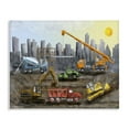 thumbnail image 1 of Stupell Industries Construction Trucks Skyline Transportation Painting Wrapped Canvas Art Print Wall Art, 48 x 36, 1 of 8