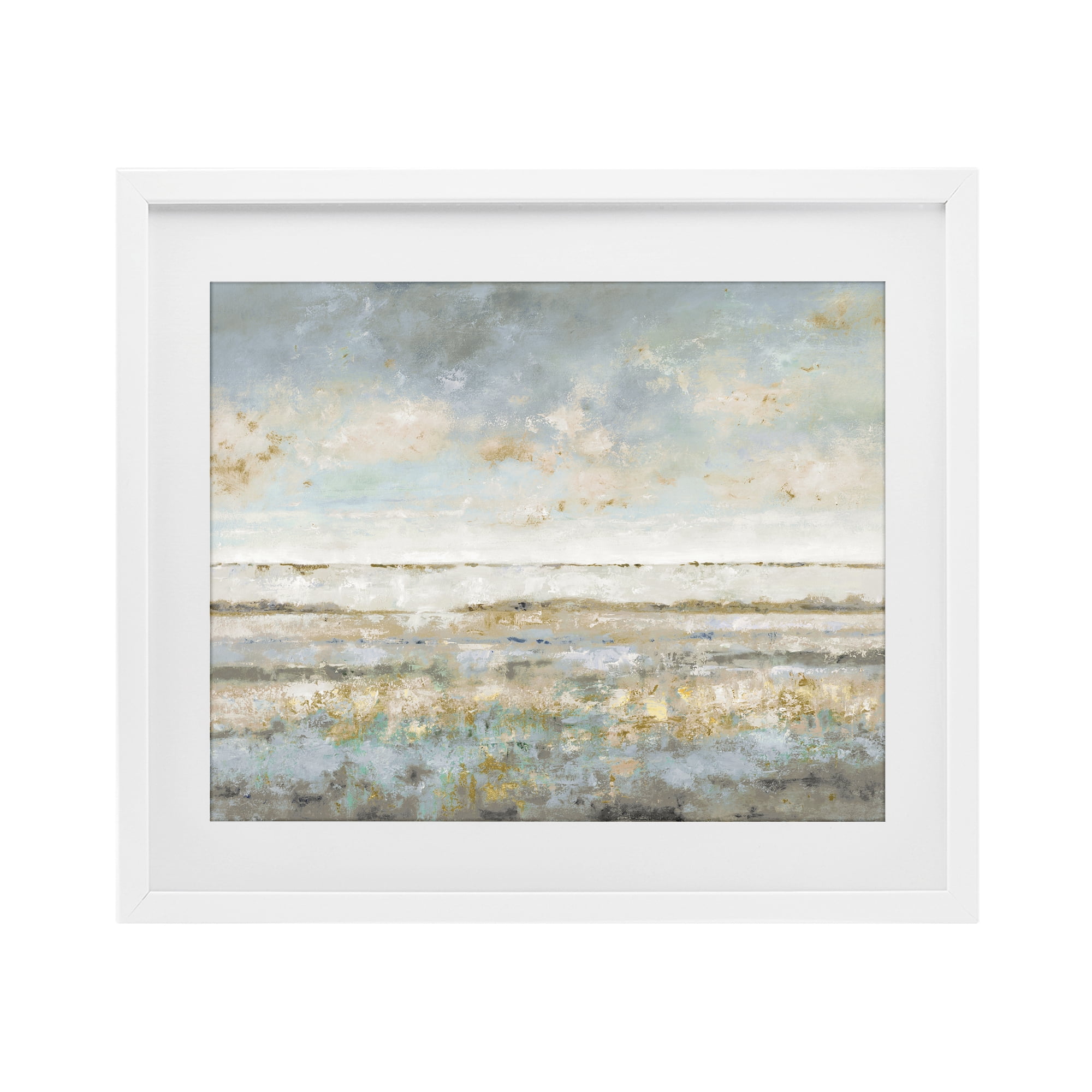 Stupell Industries Contemplative Mood Abstract White Framed Print Under Glass, design by Lorenzo Collective