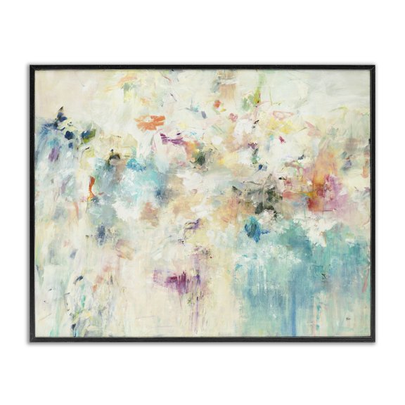 Stupell Industries Contemporary Contemporary Abstract Composition Black Framed Giclee Art, 30 x 24, by Lisa Ridgers