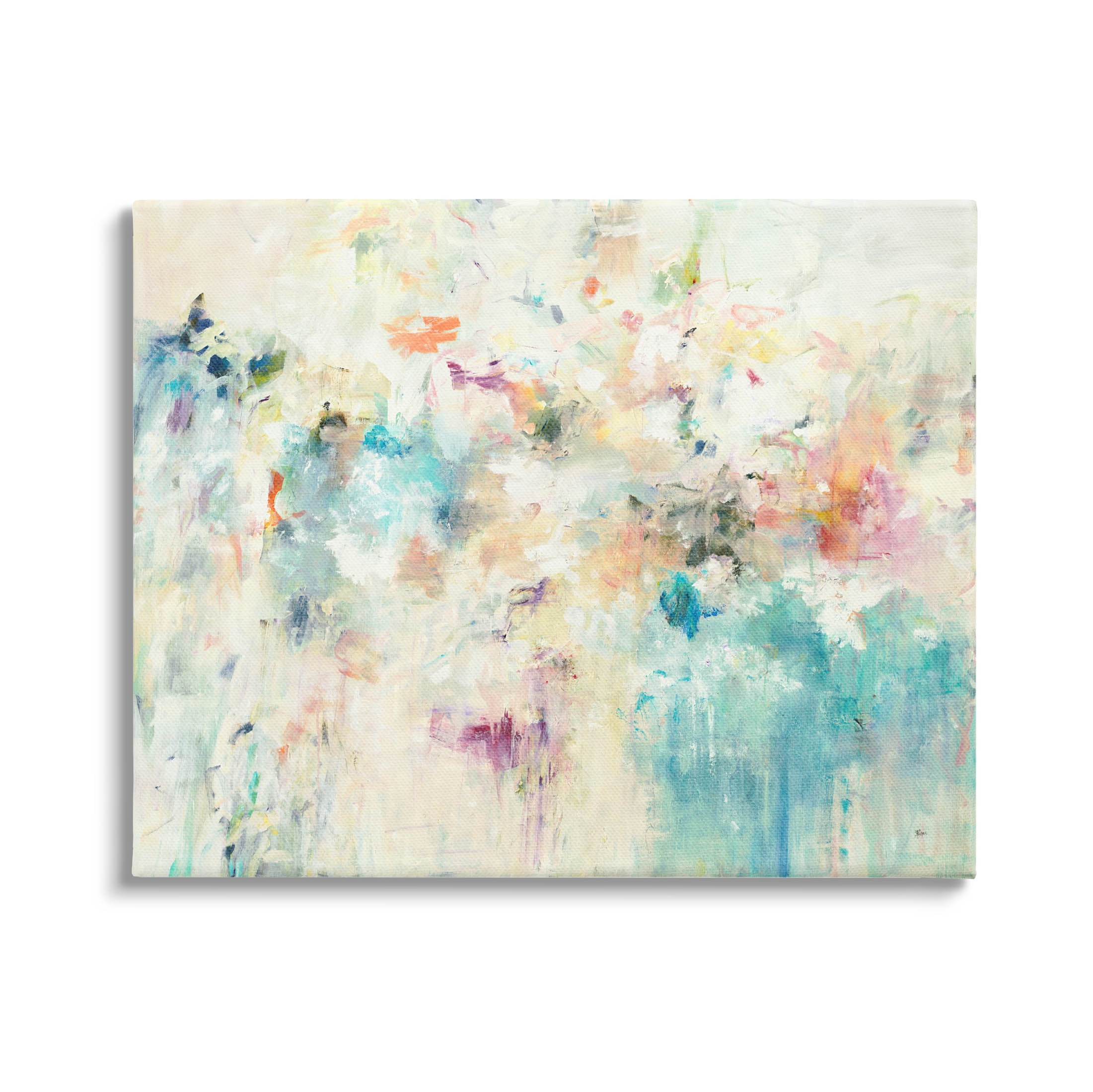 Stupell Industries Contemporary Abstract Composition Painting Gallery Wrapped Canvas Print Wall Art, Design by Lisa Ridgers