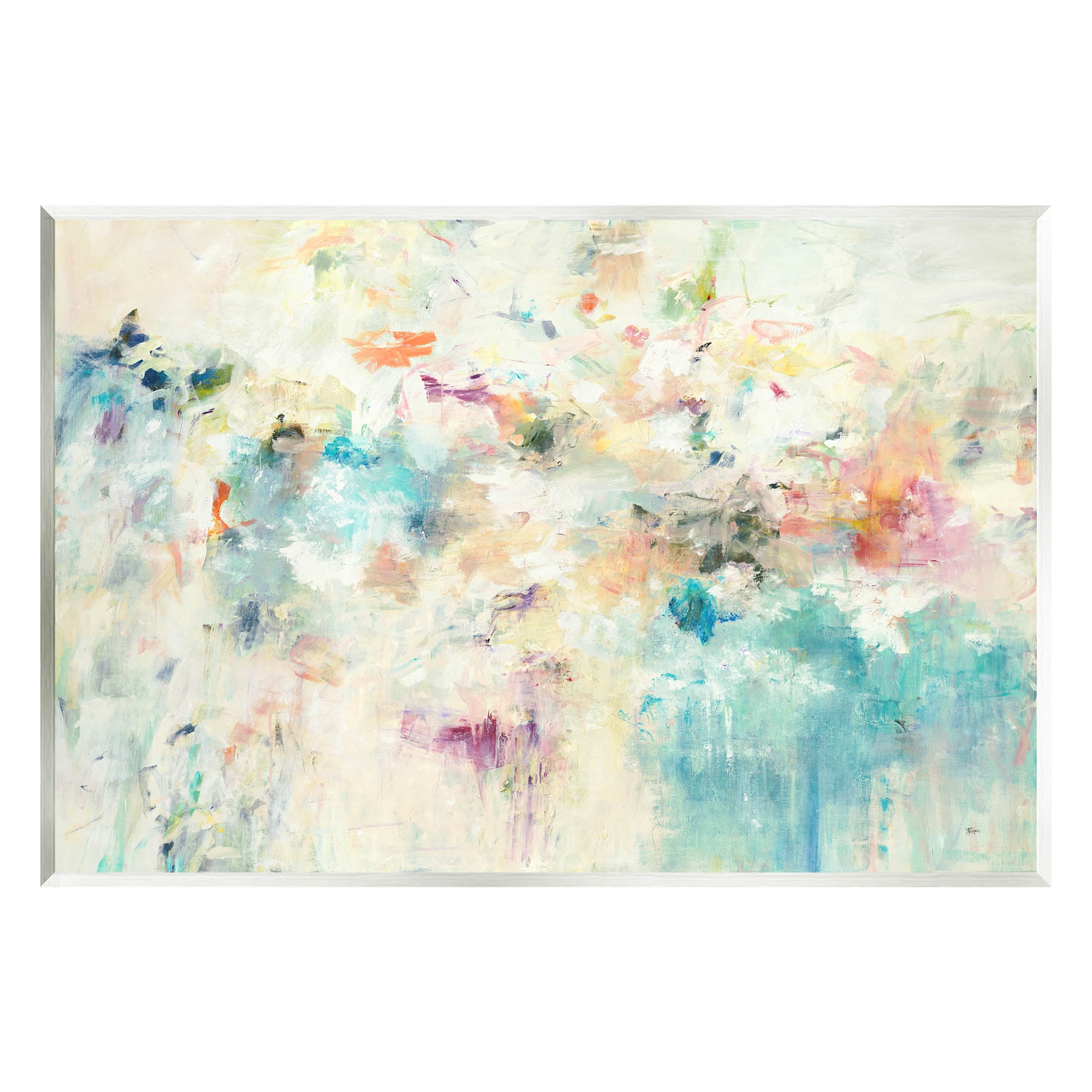 Stupell Industries Contemporary Abstract Composition Painting Unframed Art Print Wall Art, Design by Lisa Ridgers