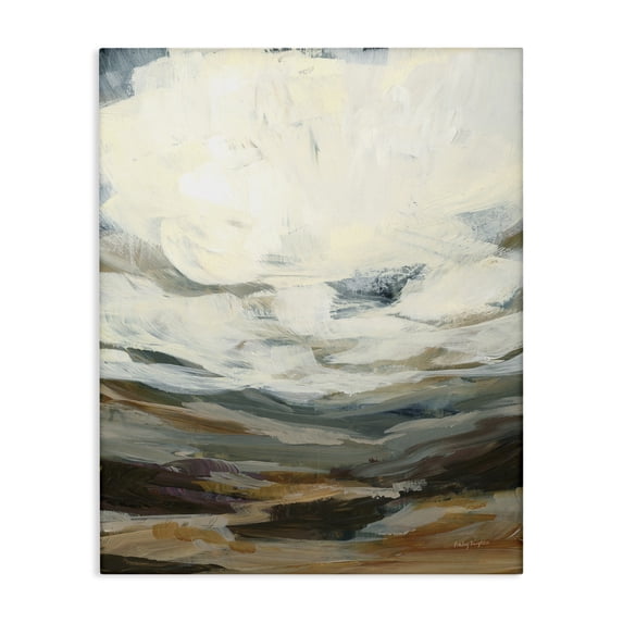 Stupell Industries Contemporary Abstract Heavy Clouds Canvas Art, 16 x 20, by Haley Knighten