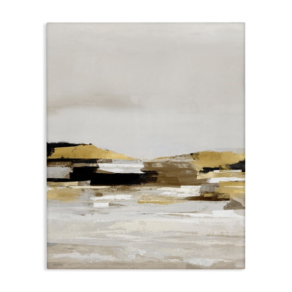 Stupell Industries Contemporary Abstract Landscape with Yellow Detail Canvas Art, 24 x 30, by Amber Sterling