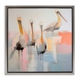 thumbnail image 1 of Stupell Industries Contemporary Abstract Pelicans Scene Gray Floating Frame Canvas Art, 25 x 25, by Irena Orlov, 1 of 8