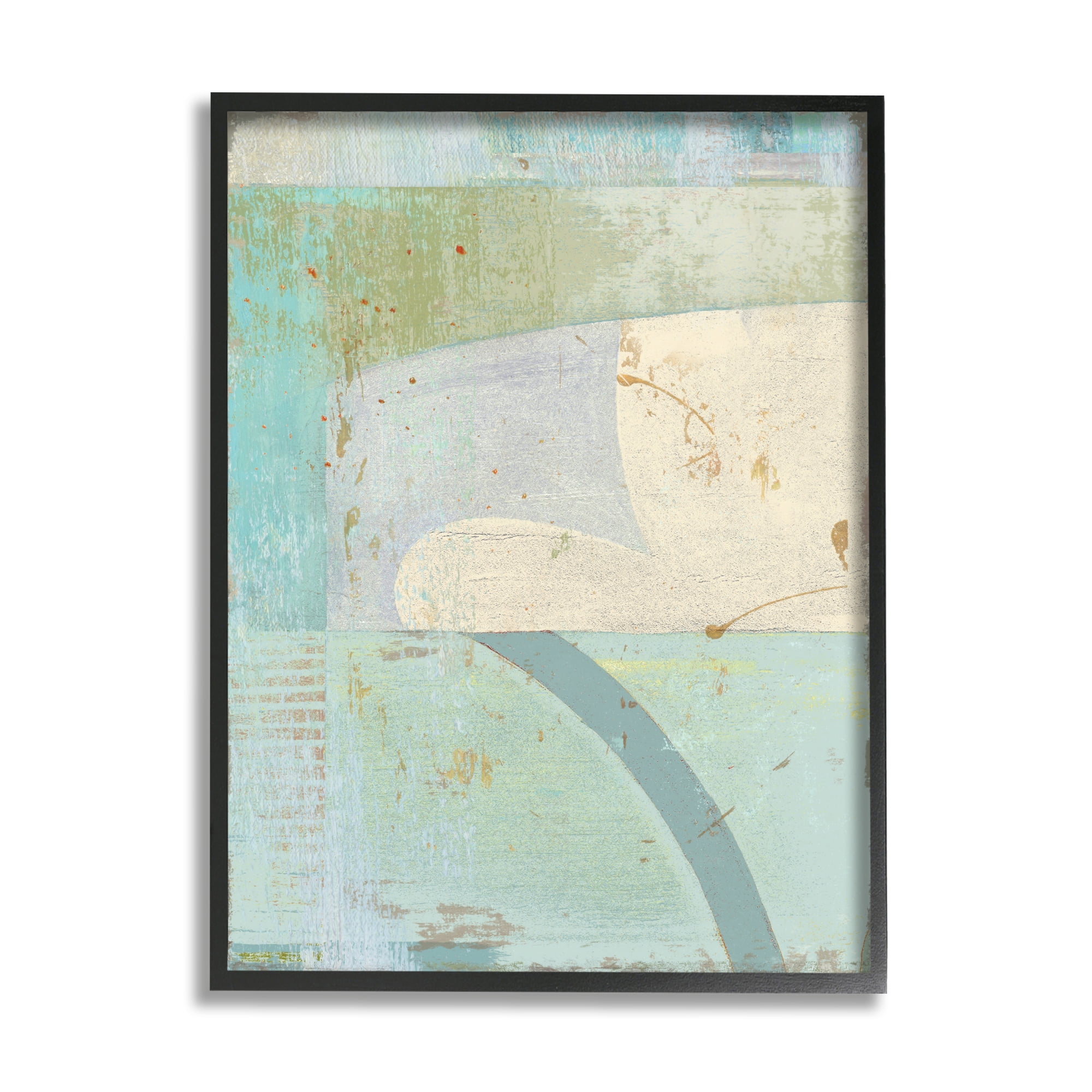 Stupell Industries Contemporary Abstract Shapes Muted Cool Tones,16 x 20,Designed by Suzanne Nicoll