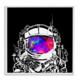 thumbnail image 1 of Stupell Industries Contemporary Astronaut Vivid Rainbow Nebula White Framed Giclee Art, 17 x 17, by Sebastian Grafmann, 1 of 7