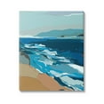thumbnail image 1 of Stupell Industries Contemporary Beach Shore Waves Graphic Art Gallery Wrapped Canvas Print Wall Art, Design by Nikita Jariwala, 1 of 7