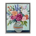 thumbnail image 1 of Stupell Industries Contemporary Big Bloom Abstract Bouquet Gray Floating Frame Canvas Art, 17 x 21, by Petals Prints Design, 1 of 7