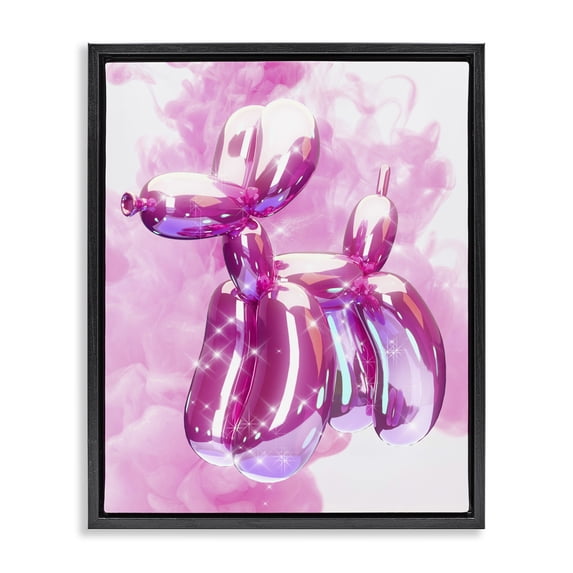 Stupell Industries Contemporary Black Floating Frame Canvas Art, 17 x 21, by Ziwei Li