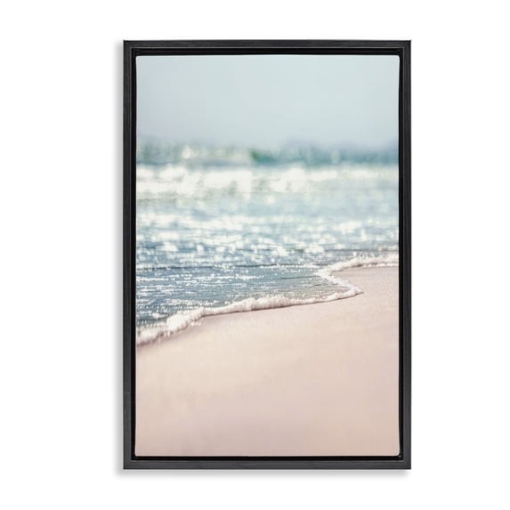 Stupell Industries Contemporary Black Floating Frame Canvas Art, 17 x 25, by Nataly White