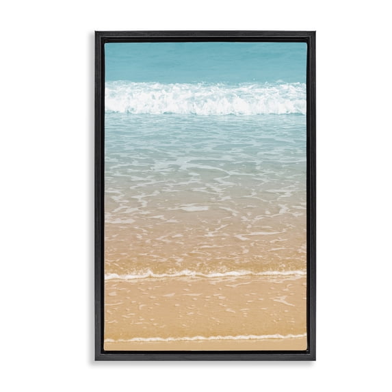 Stupell Industries Contemporary Black Floating Frame Canvas Art, 17 x 25, by Nataly White