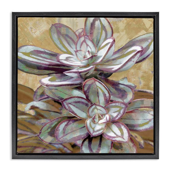 Stupell Industries Contemporary Black Floating Frame Canvas Art, 18 x 18, by Lindsay Benson