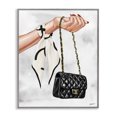 thumbnail image 1 of Stupell Industries Contemporary Black Handbag on Wrist Gray Framed Giclee Art, 16 x 20, by Ziwei Li, 1 of 8