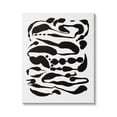 thumbnail image 1 of Stupell Industries Contemporary Black Ink Shapes Minimal Abstract Design Canvas Wall Art, 16 x 20, Design by Amy Brinkman, 1 of 5