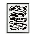 thumbnail image 1 of Stupell Industries Contemporary Black Ink Shapes Minimal Abstract Design Framed Wall Art, 24 x 30, Design by Amy Brinkman, 1 of 5