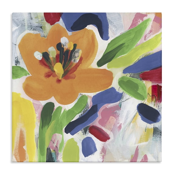 Stupell Industries Contemporary Blossoms in Rich Hues Canvas Art, 24 x 24, by June Erica Vess
