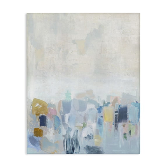 Stupell Industries Contemporary Blue Abstract Landscape Canvas Art, 16 x 20, by Rachel Springer