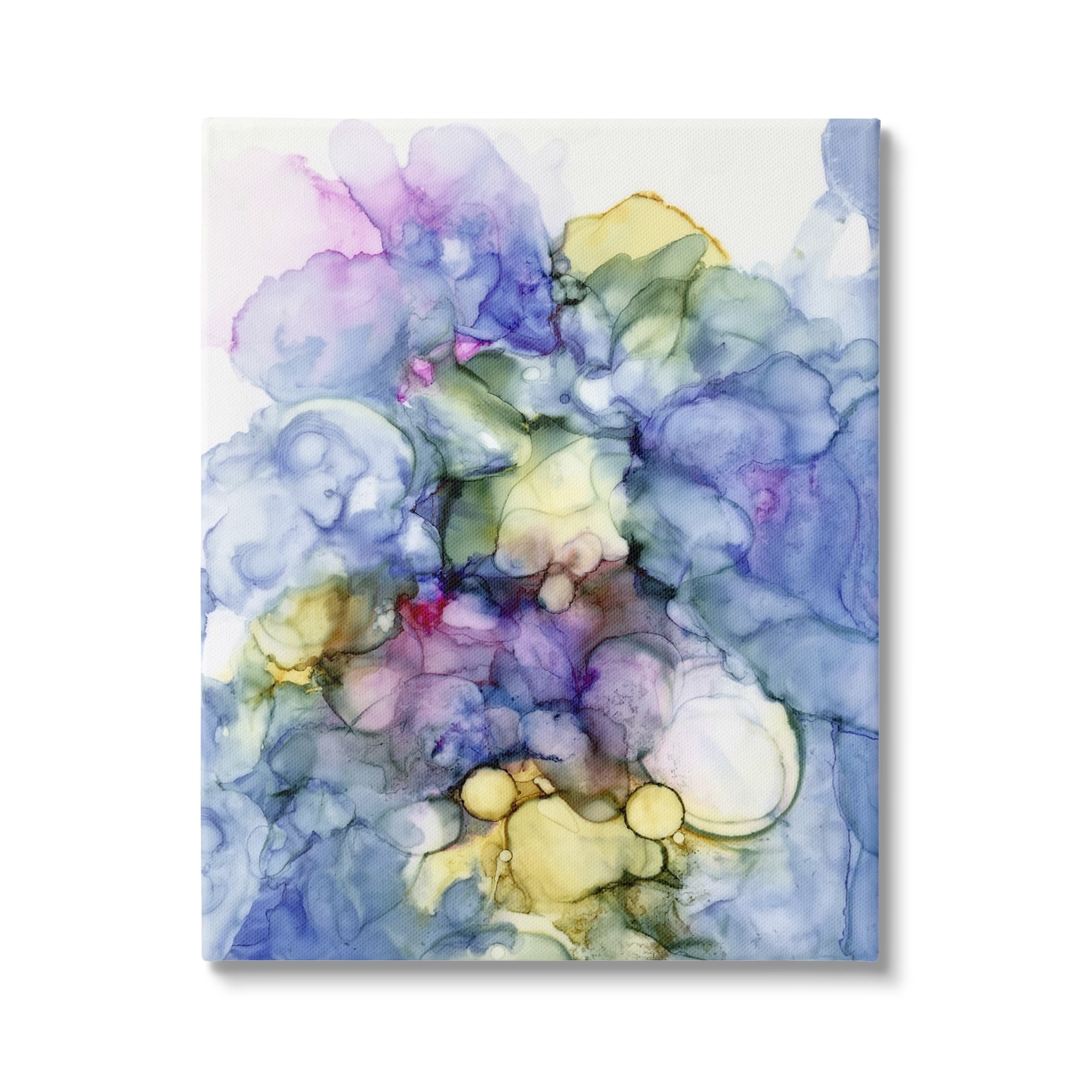 Stupell Industries Contemporary Bold Abstract Watercolor Painting Cool Tones, 16 x 20, Design by Kim Curinga